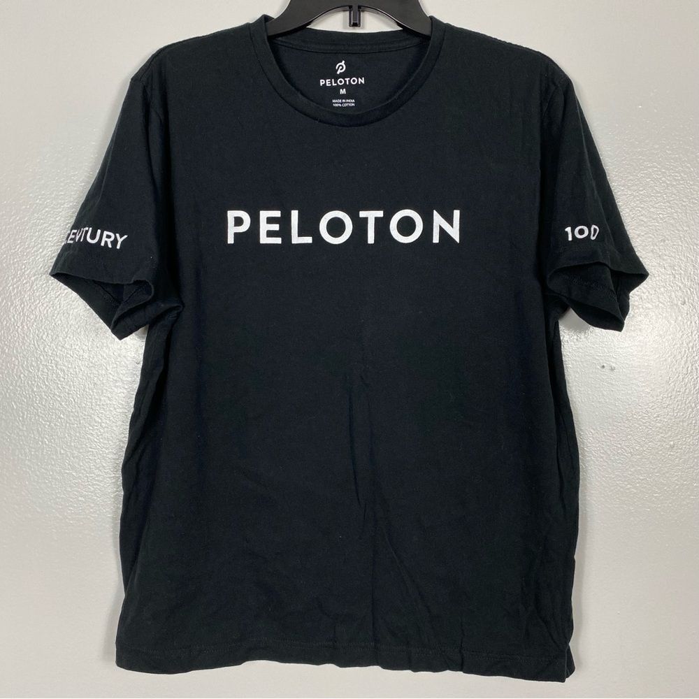 Peloton T-Shirt 100 Ride Century Black Unisex Adult M